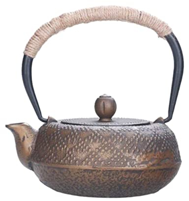 Théière Fonte Japonaise Théière 16.9 Oz/0.5L Théière en Fonte Rétro Style Chinois Théières Fer Petite Théière À La Main Bouilloire Théière Théière en Fonte Theiere en Fonte