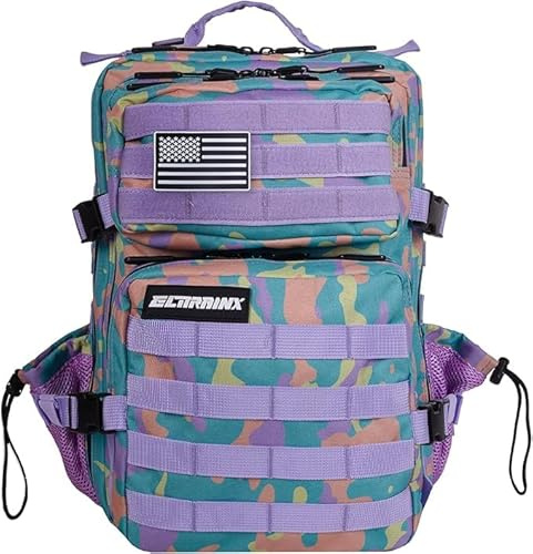 Elitex Training Elitrainx Zaino tattico idrorepellente da 25 l, per sport, cabina aereo, palestra, scomparto per computer, tessuto Oxford 1000D, 25 Litros