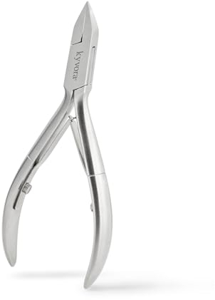 Alicates para uñas encarnadas Profesional, KYVORA, accesorio de pedicura y podología, mandíbula triangular puntiaguda, diseño ALEMANA, tamaño mediano