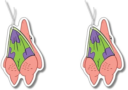 2 x albero profumato con stella marina Patrick, distributore di profumo auto, deodorante per auto, deodorante per auto, deodorante per auto, deodorante per auto, articolo scherzo