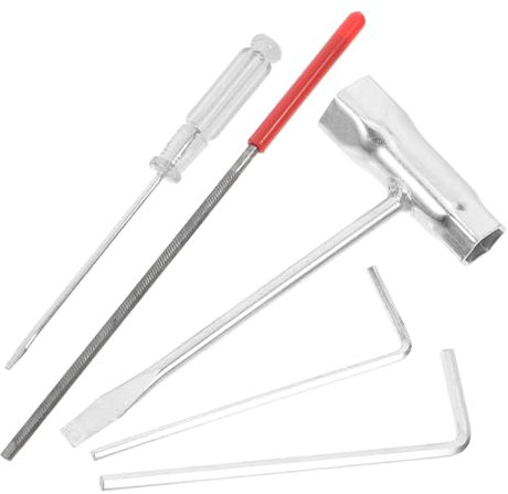 TOYANDONA Kit D'outils pour Tronçonneuse en Acier et PP 14 Pièces Léger et Portable, avec Clé Hexagonale, Tournevis et Douille pour Entretien