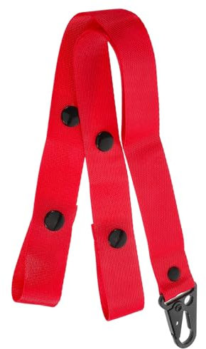 Abaodam Pom-Pom-Aufbewahrungsgürtel, Pom-Pom-Halter, für Cheerleading-Zubehör, Cheerleading-Zubehör, Rucksack, Gurt, Poms, Polyester, Rot