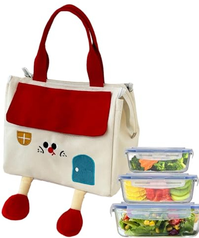 Genérico Bolsa,Mochila PortaAlimentos Aislante,Contenedor Alimentos Grande Porta Comidas | Escuela Oficina Viaje Camping Picnic Comida