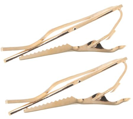 ULDIGI 2 pezzi Fermacravatta Uomo Business in Rame con Design Unico Posate Clip Cravatta Elegante e Resistente per Abiti Professionali