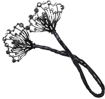 Alipis Haarknotenformer mit Strasssteinen Modischer Haarknoten Maker für Frauen und Mädchen Einfacher Haarknoten Wickel Elegantes Haaraccessoire für Vielseitige Frisuren