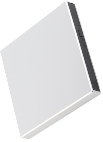 Acouto USB 2.0 Externe DVD Externer USB 2.0 DVD-Player Dünner Tragbarer Brenner für Laptop, Treiberfreies Universelles Optisches Laufwerk, Hochgeschwindigkeits-CD-DVD-Leser und -Brenner für (Silver)