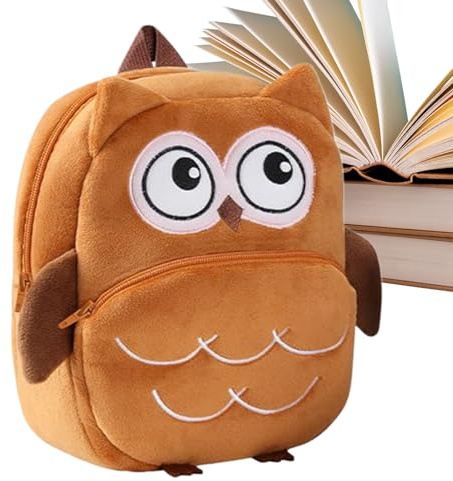 Owl Backpack | Cartoon Cute Lightweight Outdoor Supplies - Kids Winter Backpack - for Outdoor Supplies Boys School Girls Zoo Activities Restaurant Snacks Toys Park Garden Picnic Walking
