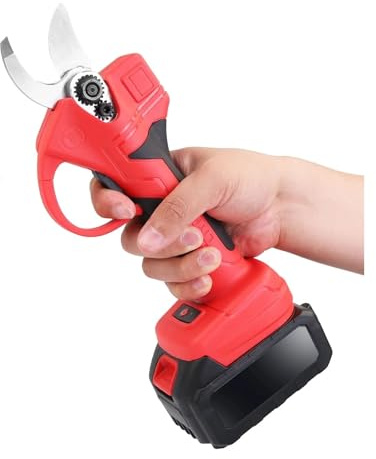 Forbici da potatura elettriche 21V Potatore for alberi a batteria giardinaggio Rosso