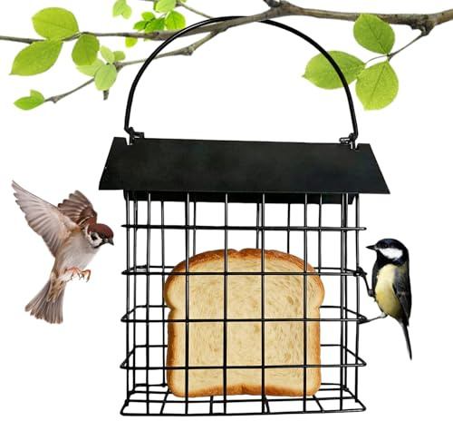 Comederos para Aves Silvestres - Alimentador A Prueba De Ardillas Resistente Al Clima De Hierro - Alimentador de Aves de Metal | para Observación Alimentación Mascotas Aviarios Pinzones