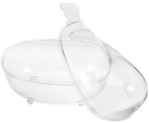 TOYANDONA Bañera para Hámster de Plástico sin Tapa Multiuso Pequeña Bandeja de Arena para Baño y Inodoro Baño de Hámster