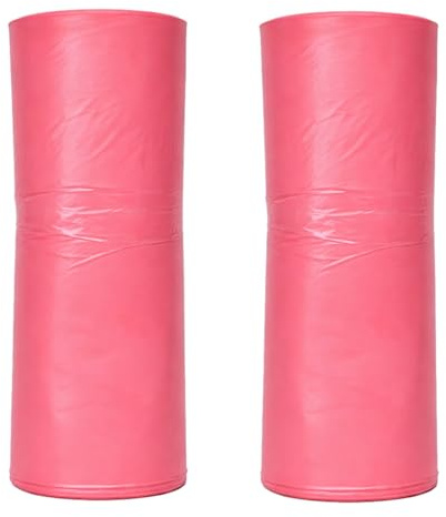 SKIR'CO 20 bolsas de basura de 240 litros, bolsas de basura rojas de 90 x 140 cm, bolsas de basura de color rojo
