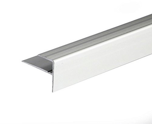 ANODISED Aluminium Carpet Edge Nosing Profile Cover Strip Door Floor BAR Trim 900mm x 23mm x 16mm A60 Silver