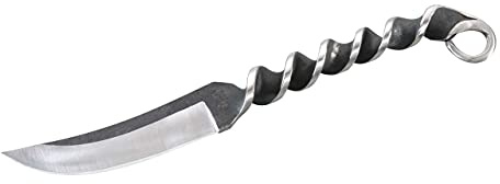 Herbertz Gürtelmesser Ganzstahl schwartze Lederscheide mit Gürtelschlaufe Gesamtlänge: 22.8 cm, 102011