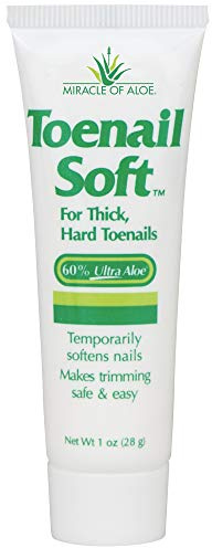 Miracle of Aloe, Toenail Soft 60% UltraAloe Temporary Nail Softening Cream 28.3g