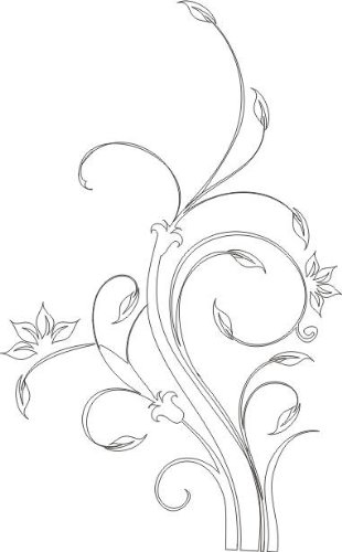 INDIGOS UG - Wandtattoo Wohnzimmer - Wandaufkleber Blume AST Äste Baum Pflanze 120x74cm, Weiss w310 - Aufkleber Kinderzimmer Schlafzimmer Küche Badezimmer Büro Dekoration