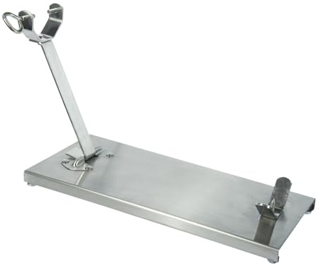 Flores Cortés 17813 - Soporte jamonero, Tipo C, Plegable, Base de INOX