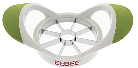 Elbee Apple Corer - Comfortable Grip Apple Slicer - Quality Stainless Steel Blade Makes 8 Slices