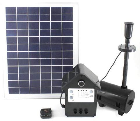 Mauk Solar Springbrunnen Garten mit 10 W 800 l/h Solar Panel