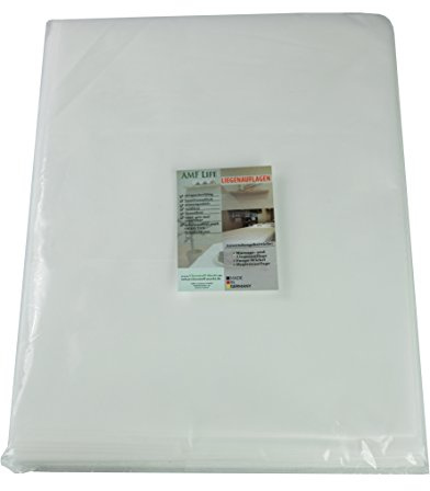 AMF Life Waschfaserlaken, 80cm x 210cm, 50g/m², Oeko-Tex®Standard 100, weiß, 25 Stück, Vliesauflagen für Massageliegen