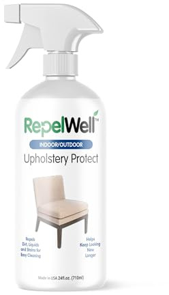 Eco-Friendly Upholstery Protect Stain & Water Repellent Spray 24oz – Non-Toxic, Pet-Safe Formula for Fabric, Leather, & Suede – Long-Lasting Stain Guard Keeps Furniture Clean & New