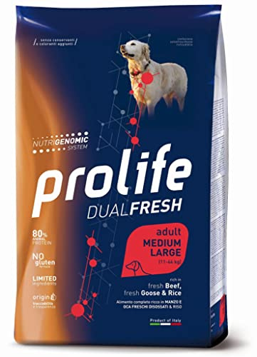 CONSORZIO ZOODIACO Prolife Dual Fresh Adult M/L Carne Ganso Arroz 2,5 kg