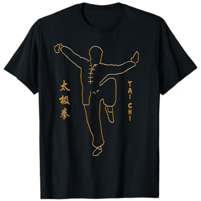 Tai Chi Chuan Pose Méditation Chinoise Arts Martiaux T-Shirt