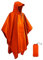 Victoper Waterproof Poncho Adult, Lightweight Reusable Rain Poncho Adult Waterproof for Outdoor Hiking Camping Cycling Traveling Waterproof Raincoat with Emergency Grommet Corners Orange