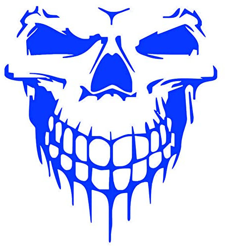 BYNYXI Autocollant pour capot, squelette, crâne, tête de mort, vitre arrière, autocollant personnalisé, carrosserie, gratte-peinture, motif de monstre, autocollant tête de mort, tatouage pour voiture,