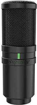 Superlux Microfono a condensatore da studio per registrazione/podcasting/live streaming/home studio/video YouTube (E205)