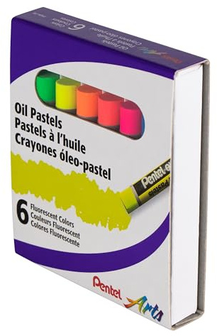 Pentel Arts Fluoreszierende Ölpastellkreiden