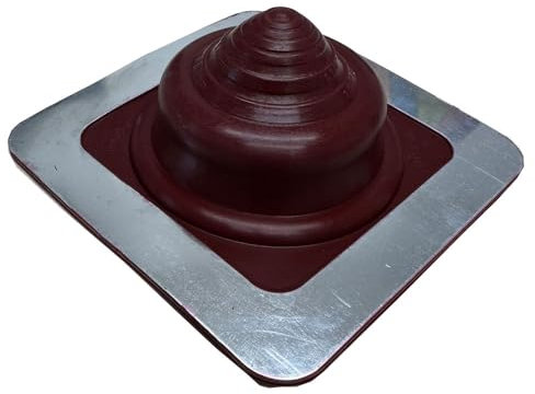 Chimsoc HT Rubber Pipe Flashing - Red High Temperature Silicone - Suits 5-55mm Diameter Pipes