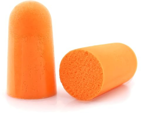 Dpm tapes - 1100 Earplugs - Ohrstöpsel für jeden täglichen Gebrauch aus Schaumstoff - zum Schlafen, Arbeiten, Schnarchen, Bohren, Lernen, Schleifen, Schweißen, Orange (20)
