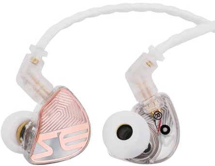 Linsoul Tangzu Wan'Er S.G Studio Edition Cuffie In-Ear, Cuffie HiFi Cablate, Driver Dinamici da 10 Mm con Cavo Staccabile a 2 Pin OFC Intrecciato per Musicisti Audiofili DJ Stage (Bianco)