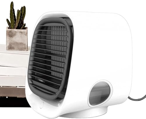 Condizionatore d'aria portatile | Raffreddatore d'aria da scrivania | Condizionatore d'aria personale con 3 velocità, ventilatore da scrivania portatile condizionatore d'aria per auto