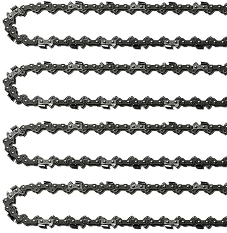 Lahdrhab 4Er-Pack 14-KettensäGenkette mit 52 Treibgliedern, 0,05 Spurweite, 3/8 LP-Teilung, 14-KettensäGenketten Niedrig