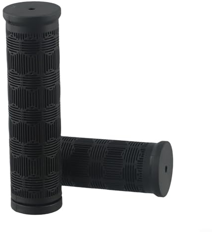 TPR-Gummi-Lenkergriffe, 2 Stück, lang, kurzes Design für komfortables Fahren (115 mm + 75 mm)