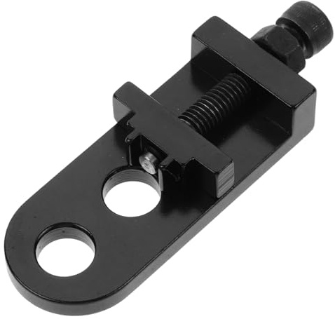 Toddmomy Tensor de Cadena Ajustable para Bicicleta Accesorio de Ciclismo para Evitar Deslizamientos Compatible con Bicicletas Plegables Instalación y Color Negro de Doble Orificio
