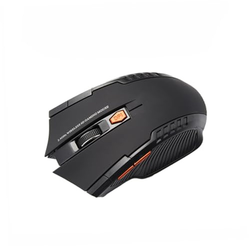 VERDANVERSE Souris sans Fil Gaming 2, 4 Ghz USB Optique 6 Boutons Abs | Dpi Réglable 800/1200, USB 1.1/2.0, Format Noir pour Ordinateur Portable