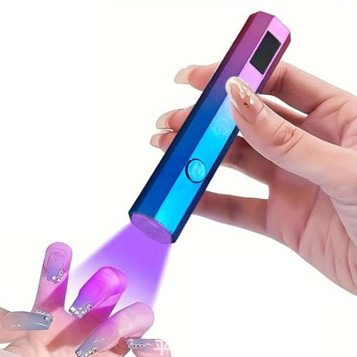 Lámpara UV Portátil Para Uñas Luz de Curado Portátil con Pantalla LED | Luz UV Para Uñas Para Salón Para Manicura En Casa Spa Viajes Y Exterior