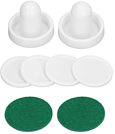 Cryfokt Air Hockeys Puckar Set 60 Mm Slitstarka och Lätta Pushertillbehör för Spännande Bordsspel 8st