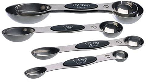 PrepWorks 5pc Measuring Spoons Set – Stainless Steel, Accurate Measurements for Cooking and Baking, Easy-to-Read, BPA-Free