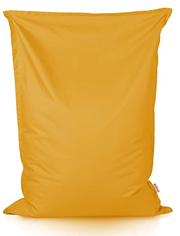 Italpouf Sitzsack XL Riesensitzsack, Sitzkissen, Indoor & Outdoor, Sitzsack Sessel für Kinder, EPS Perlen Füllung, Abnehmbarer Bezug, Waschmaschinenreinigung, Wasserdicht, Gelb