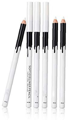 1pc Weiß Kajalstift Glatte Oberfläche Wasserdicht Kosmetik Schönheit Werkzeug Langlebige Make-up Eyeliner Professioneller Lidschatten Highlighter (weiß)