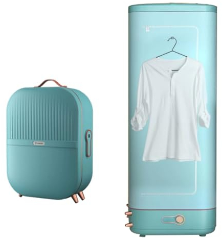 Secadora de ropa portátil de 800 W, 220 V, mini secadora de viaje, secadora de ropa inteligente, secadora portátil for apartamentos, secadora pequeña for ropa, temporizador automático, bajo ruido for
