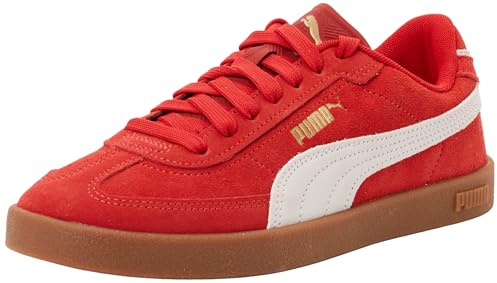 PUMA Club II Era Suede, Unisex-Vuxen Gymnastikskor, Hela tiden Red PUMA White PUMA Gold, 43 EU