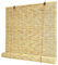 Bambusrollo, Bambus Rollo, Bambus Raffrollo, Sonnenschutz Jalousien, Sonnenschutz und Atmungsaktiv, Für Den Hofgarten Balkon Innen- Und Außenbereich-Originalfarbe weiße Linie-45x90cm(Breite x Höhe)
