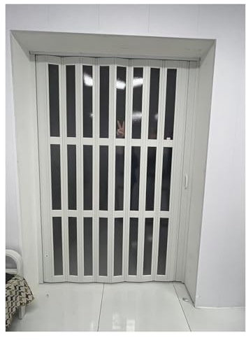 Porte Doccia A Fisarmonica For Porta/ingresso, Porta Scorrevole Moderna Retrattile For Armadio A Muro, Porta Zanzariera Pieghevole For Camera Da Letto/cucina/bagno/soggiorno/lavanderia, Cancelletto Di