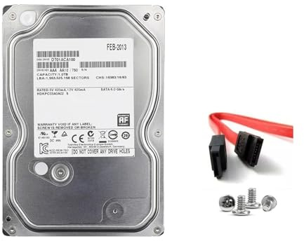 JXCHSWOU Disco rigido da 1 TB, disco rigido interno da 1 TB, 1000 GB, HDD, 7200 RPM, cache da 32 M, 3,5 SATA III for computer desktop.