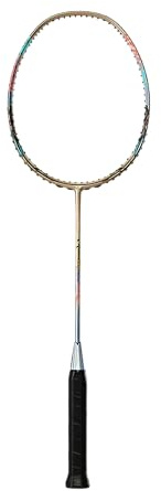 Badminton racket, Chocolate ULTRA fullkol professionell badmintonracket High Tension 4U lätt och hög prestanda för tävling för badminton set med 2 greppband, 1 racketväska (sträng) – mocka