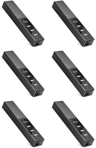 Tacdas 6X Altavoces para Computadora con Micrófono y Concentradores Altavoz de Conferencia USB, Micrófono de PC para Videoconferencia